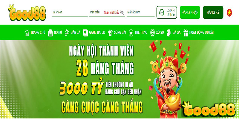 Ưu điểm nổi bật của Good88 trong lĩnh vực game bài